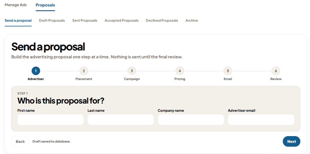 Proposal Tool